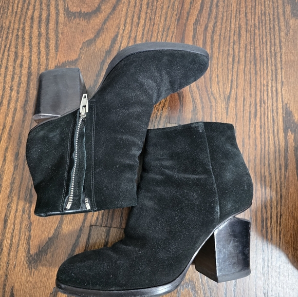 Alexander Wang Gabi cut out black suede bootie boots size 36 - Picture 7 of 8